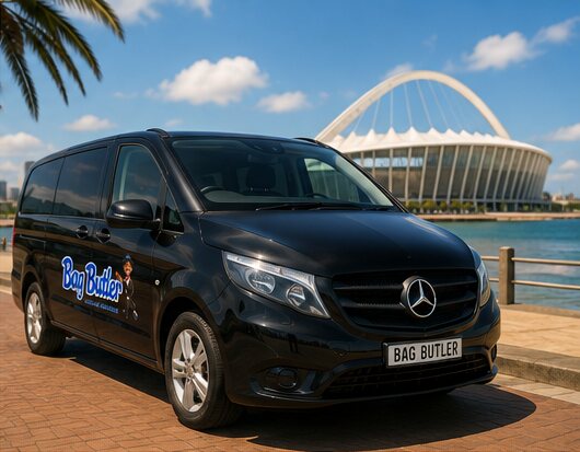 Bag Butler vehicle collecting luggage in Durban